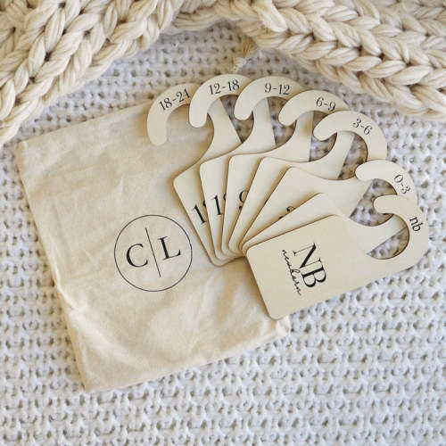 Wooden Nursery Closet Dividers in Classic Design | Caden Lane