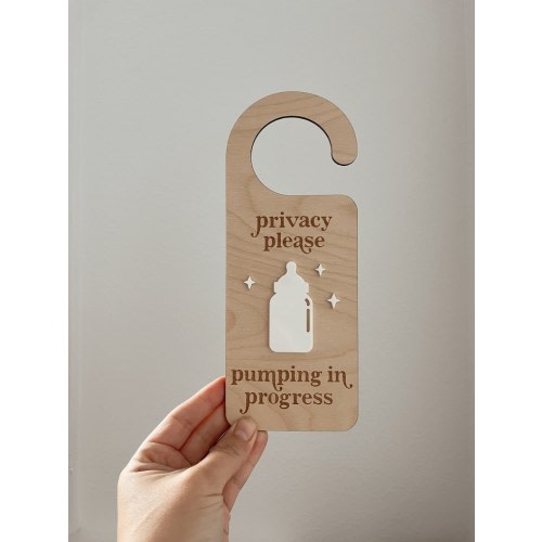 Pumping in Progress Door Hanger Pumping Privacy Door Hanger Breastfeeding Sign Breast Pump Privacy Please Nursing Sign - Etsy