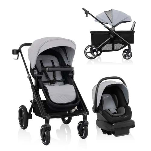 Transformer Stroller to Wagon Travel System Featuring LiteMax NXT Infant Car Seat