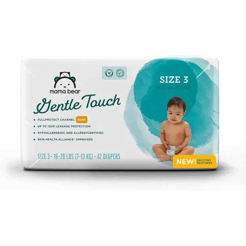 Amazon Brand - Mama Bear Gentle Touch Diapers, Size 3, 42 Count