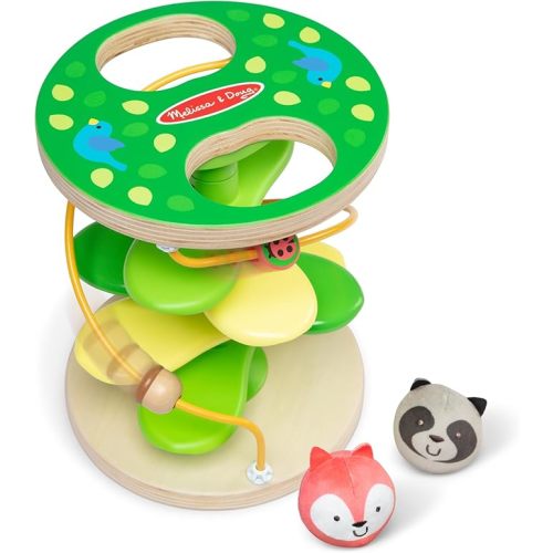 Melissa & Doug Rollables Treehouse Twirl Infant and Toddler Toy (3 Pieces) - FSC Certified