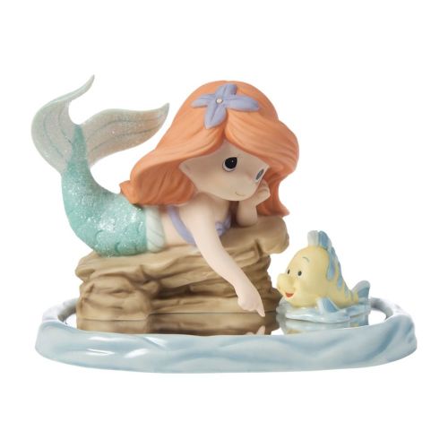 Ariel and Flounder ''Sea the Treasure Beneath the Surface'' Figure by Precious Moments – The Little Mermaid | Disney Store