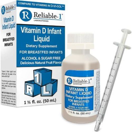 Reliable-1 Vitamin D Breastfed Infant Liquid Dietary Supplement 50 ML