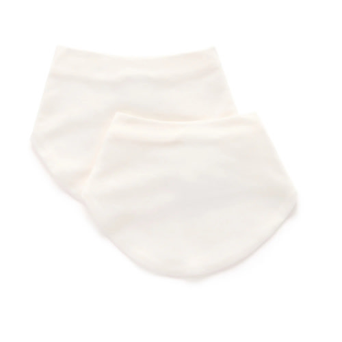 Cream 2 Pack Dribble Bib - Baby Accessories - Purebaby - Purebaby
