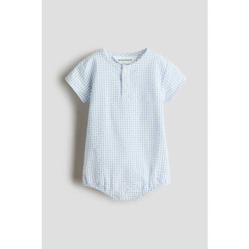 COTTON SEERSUCKER ROMPER SUIT