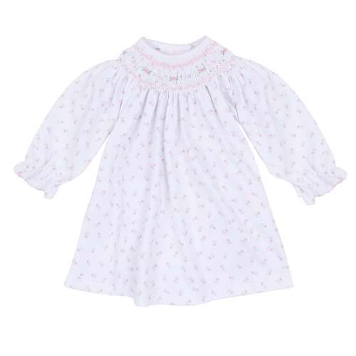 Juliette's Classics Bishop Print Long Sleeve Dress