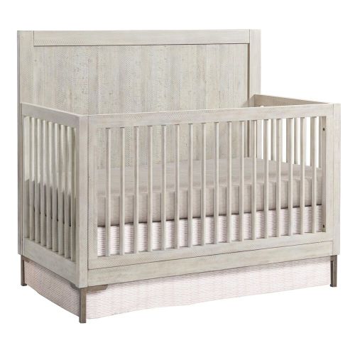 Eastern Shore Beck Convertible Raised Back Panel Crib in Willow