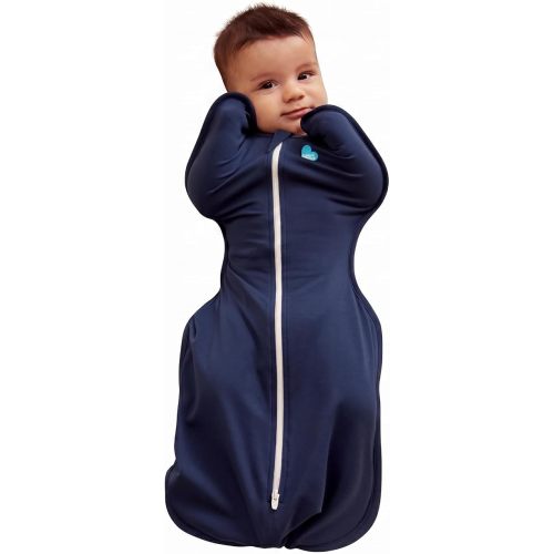 Love to Dream Swaddle UP, Baby Sleep Sack, Self-Soothing Swaddles for Newborns, Get Longer Sleep, Secure Fit Helps Calm Startle Reflex, New Born Essentials for Baby, 1.0 TOG, Medium 13-19 lbs, Navy