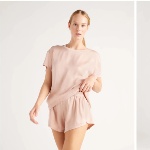 100% Washable Silk Pajama Tee