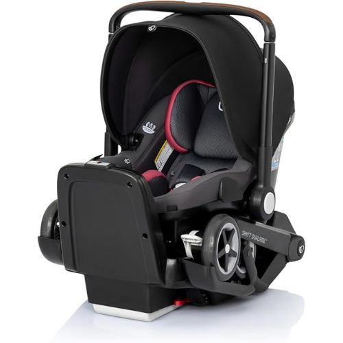 Shyft DualRide with Carryall Storage Infant Car Seat and Stroller Combo (Sylva Pink)