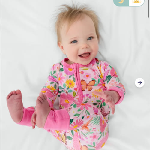Butterfly Blooms Zippy – Little Sleepies