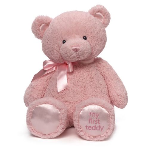 Baby GUND My First Teddy Bear, Ultra Soft Animal Plush Toy for Babies and Newborns, Pink, 18”