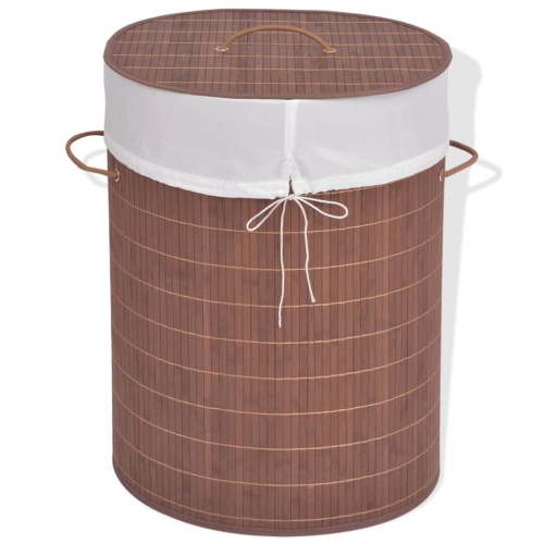 RS-SHOP Collapsible Laundry Basket Laundry Bin Dirty Clothes Hamper Bamboo