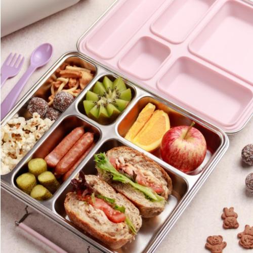 THE SLEEP STORE Nestling 'Colours' Stainless Steel Jumbo Bento Box
