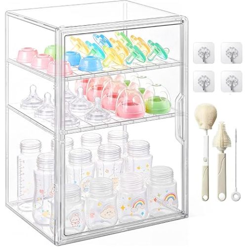 Baby Bottle Organizer-3 Tiers X-Large Bottle Storage Organizer