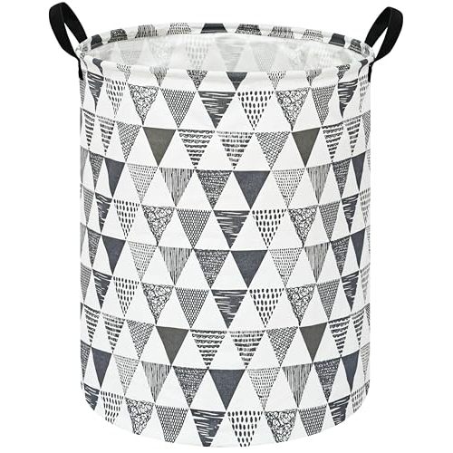 Baby Waterproof Storage Basket Kids Hamper Nursery Bins Organizer Gift Toy Box Laundry Basket for Women Large Canvas Collapsible Chest for Home/Dorm/Office/Room Decor