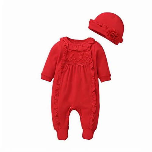 TBWNWG Girls Outfits & Sets Baby Girls Fashion Lace Patchwork Romper Jumpsuit Clothes with Hat for Stylish and Comfort,Size 3-6 Months - Walmart.ca