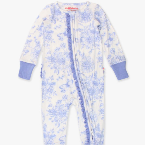 Convertible Ruffle One Piece Pajama, Bamboo Viscose