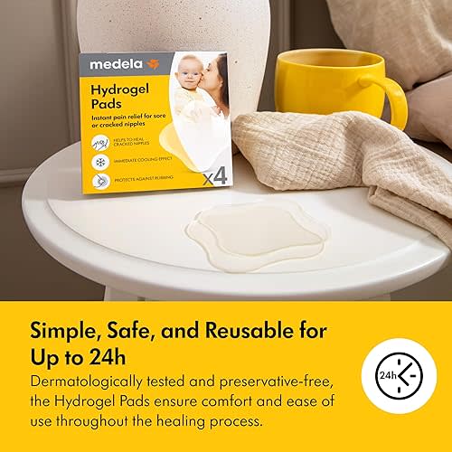 Medela Hydrogel Pads | Pain Relief for Sore or Cracked Nipples | Breastfeeding Essentials
