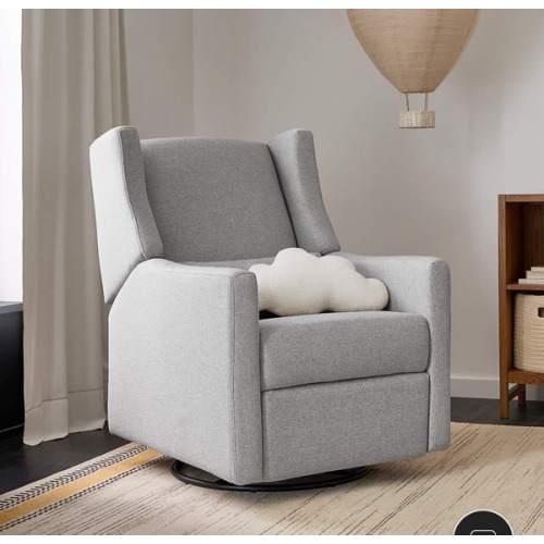 Babyletto Kiwi Grey Electronic Swivel Glider Power Recliner Nursery Chair