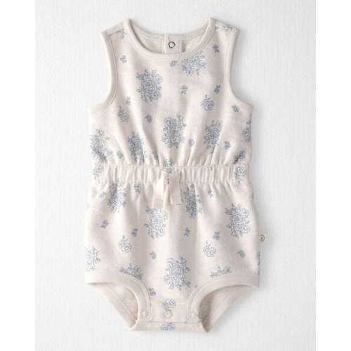 Baby Girl Organic Cotton Romper in Royal Bloom Print - Little Planet | Carter's