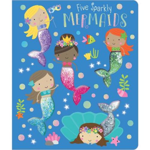 Five Sparkly Mermaids - by Christie Hainsby (Board Book)