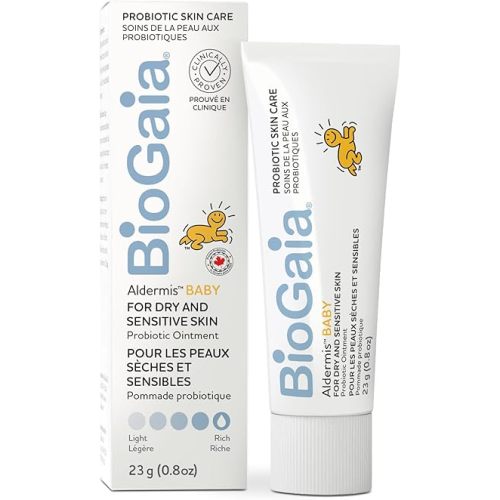 BioGaia Aldermis Baby | Shea Butter + Probiotics + Natural Oils for Skincare | Ointment 23g | For dry and sensitive skin