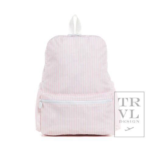 TRVL PINK PIMLICO STRIPE BACKPACK – BR Tiny Closet LLC