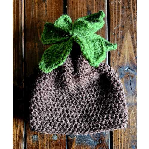 Mandrake Root Hat - Baby-Child Halloween Costume Toque, Cosplay Hat Wig, Fantasy, Character Beanie, Elf Ears, Baby Shower Gift, Photo Prop