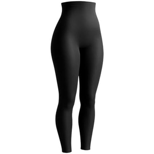 SHAPERMINT High Waisted Tummy Control Compression Leggings for Women - Petite to Plus Size Womens Leggings Non See Through