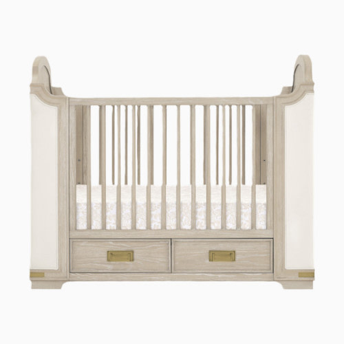 Paris 4-in-1 Convertible Crib - Whitewash Ash With Lace