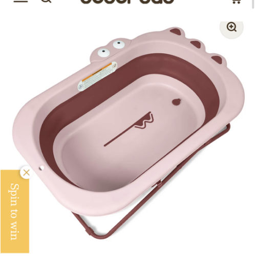 Beberoad Collapsible Baby Bathtub | Portable Infant Bathtub Height-Adjustable