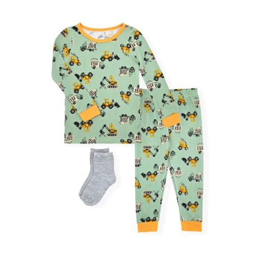 Kids' Fitted Two-Piece Pajamas & Socks Set