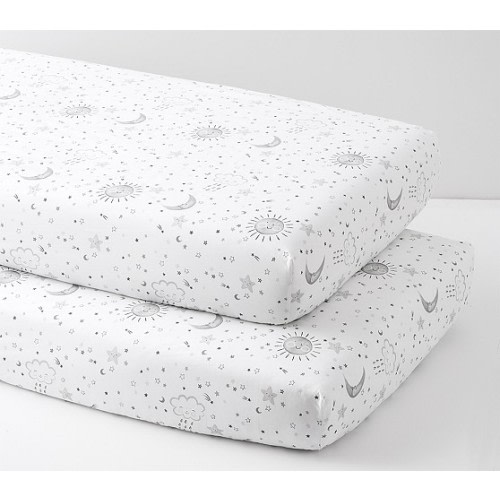 Organic Skye Crib Sheets | Pottery Barn Kids