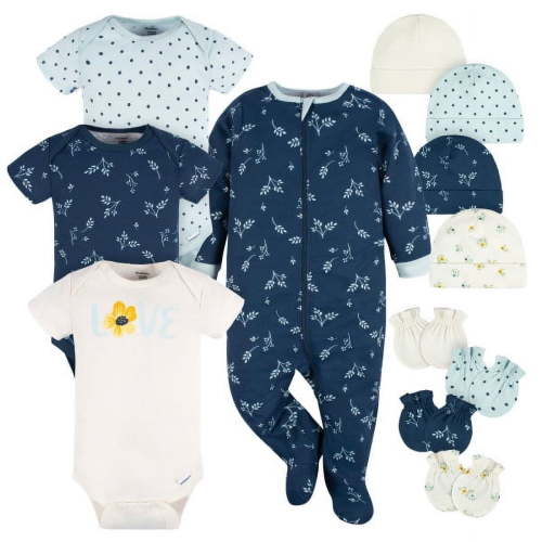 Gerber Baby Girl Layette Bundle, 12-Piece, Newborn - 6/9M