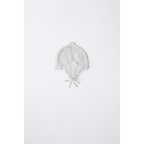 PEARL KNIT BONNET - Blue / Gray | ZARA United States