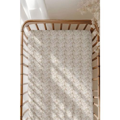 Woodland Toile Bamboo Crib Sheet – Unisex Nature Design for Baby