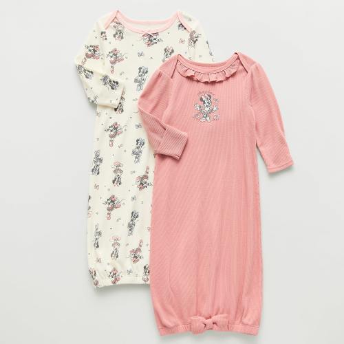 Disney Baby Girls Minnie Mouse Crew Neck Long Sleeve 2-pc. Nightgown, Color: Pink - JCPenney