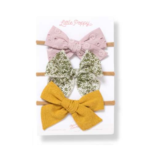 The Savannah Headband Bow Set – Little Poppy Co.