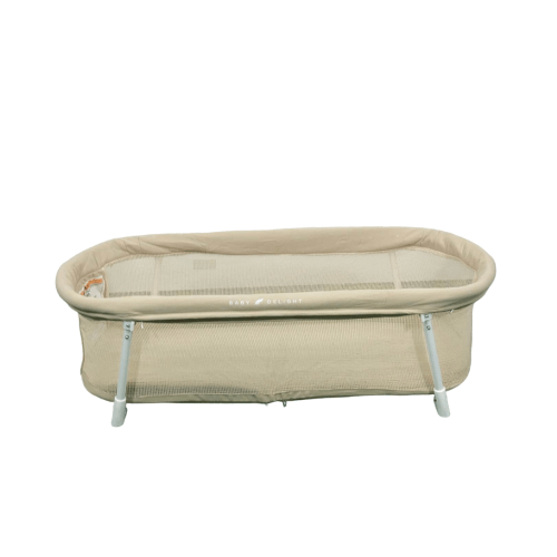 Baby Delight Snuggle Nest Portable Infant Bassinet, Organic Oat