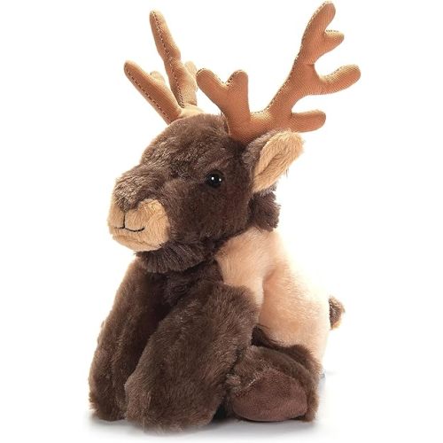 The Petting Zoo Elk Stuffed Animal Plushie, Gifts for Kids, Wild Onez Zoo Animals, Elk Plush Toy 9 Inches