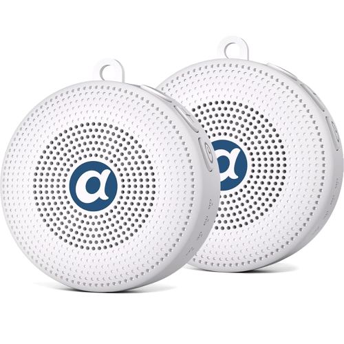 Double Brown Noise Sound Machines with 30 Soothing Sounds Mini White Noise Machine Baby 32 Volume Level Sleep Machine for 3D Surround Sound Rechargeable Noise Machine for Kid Adult Home Travel