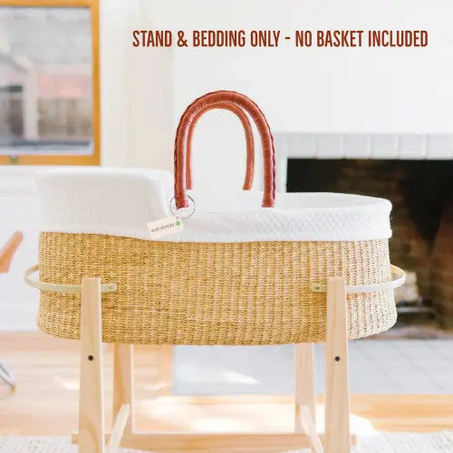 Natural Bundle for Bilia Bassinet (Modern Stand +Liner + Sheet ONLY)
