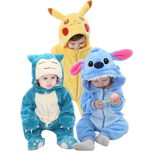 Infant & Toddlers Stitch/Snorlax Costume Onesie Romper Halloween Outfit Suit