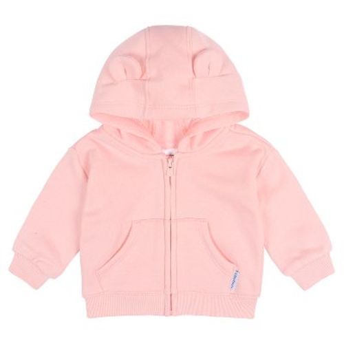 Gerber Baby Neutral Zip Front Sweatshirt, Pink, 0-3 Months