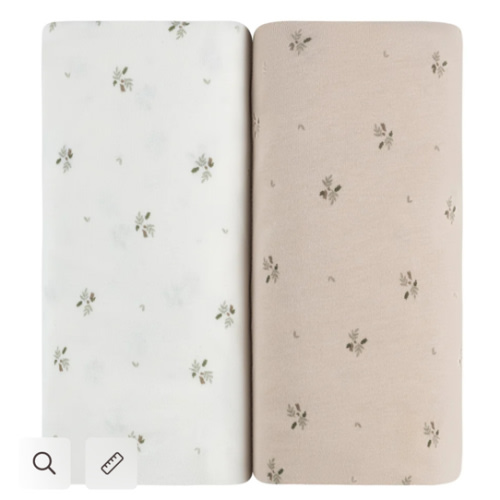 Ivory/Sage Floral Bassinet Sheet Set – Ely's & Co.