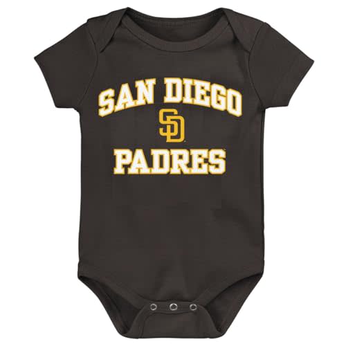 Outerstuff MLB Officially Licensed 0-24 Months City Headline Arch Logo Creeper Bodysuit Romper