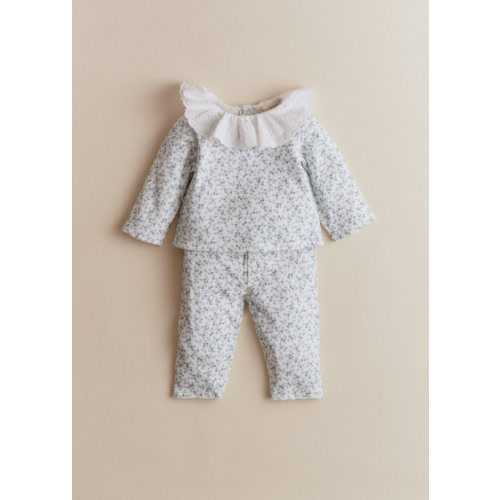 Ava Set - Blue Eglantine Print