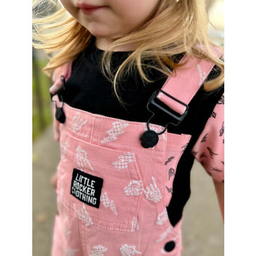 Pink/Black BB Overalls – Little Rocker Clothing