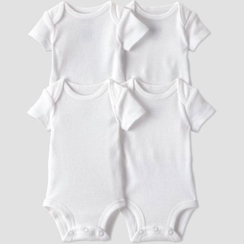 Carter's Just One You® Baby 4pk Short Sleeve Bodysuit - White Newborn